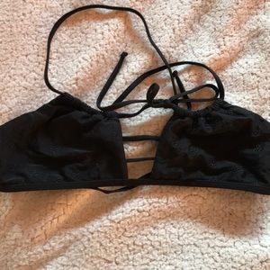 black bikini top